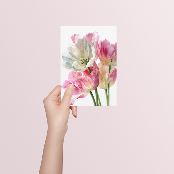 Watercolor Tulips Wall Art Illustration Print Poster Unframed - Picture 4 of 6